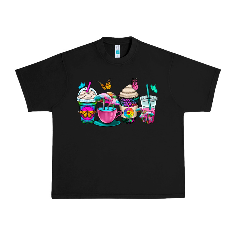 Tie Dye Coffee Cups Urban Heavy Tee by OliviaCreatesArt | Teevron