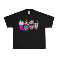 Black tie dye coffee cups Urban Heavy Tee - OliviaCreatesArt