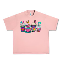 Salmon tie dye coffee cups Urban Heavy Tee - OliviaCreatesArt