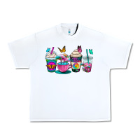 White tie dye coffee cups Urban Heavy Tee - OliviaCreatesArt