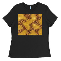 Black gold glitter with leopard pattern Ladies Tee - TumblerDesignByShophia