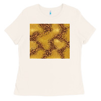 Bone gold glitter with leopard pattern Ladies Tee - TumblerDesignByShophia