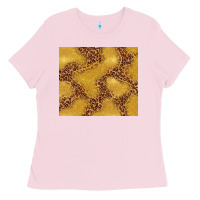 Bubblegum Pink gold glitter with leopard pattern Ladies Tee - TumblerDesignByShophia