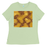 Matcha gold glitter with leopard pattern Ladies Tee - TumblerDesignByShophia