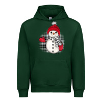 Forest Green grey christmas snowman Urban Hoodie - JahusDesignShop