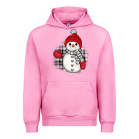 Fuchsia Pink grey christmas snowman Urban Hoodie - JahusDesignShop