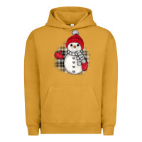 Pigment Peanut Butter grey christmas snowman Urban Hoodie - JahusDesignShop