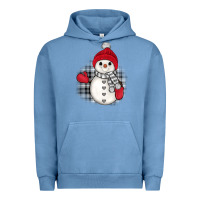 Pigment Pebble Blue grey christmas snowman Urban Hoodie - JahusDesignShop