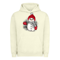 Pigment Pistachio grey christmas snowman Urban Hoodie - JahusDesignShop