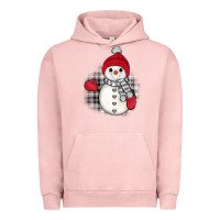 Pigment Salmon grey christmas snowman Urban Hoodie - JahusDesignShop