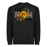 Black best mom ever with sunflower Heavyweight Sweatshirt - Artiststas