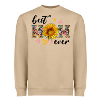 Best Mom Ever With Sunflower Heavyweight Sweatshirt | Teevron