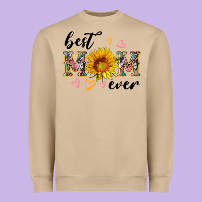 Best Mom Ever With Sunflower Heavyweight Sweatshirt Designed By Artiststas