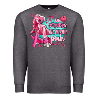 Dinosaur  In October We Wear Pink Premium Sweatshirt | Teevron