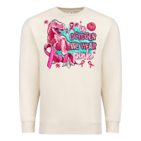Sandshell dinosaur  in october we wear pink Premium Sweatshirt - AdoDesignShop