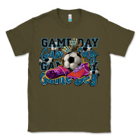 Army Green Game day soccer Classic Tee - HowdyJamesFarm