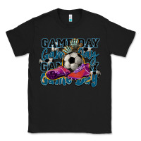 Black Game day soccer Classic Tee - HowdyJamesFarm