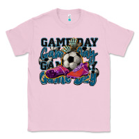 Bubblegum Pink Game day soccer Classic Tee - HowdyJamesFarm