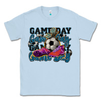 Dusty Blue Game day soccer Classic Tee - HowdyJamesFarm