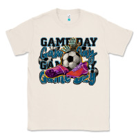 Natural Game day soccer Classic Tee - HowdyJamesFarm