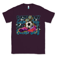 Plum Game day soccer Classic Tee - HowdyJamesFarm