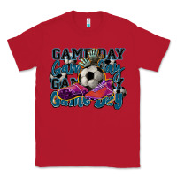 Red Game day soccer Classic Tee - HowdyJamesFarm