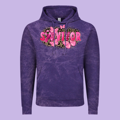 Survivor Breast Cancer Vintage Hoodie Designed By Fadigitalartstudio