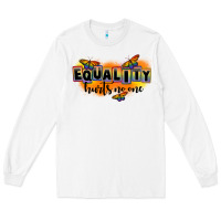 White Equality hurts no one Long Sleeve Tee - FaDigitalArtStudio