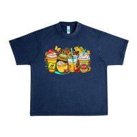 Navy school bus coffee cups Urban Heavy Tee - OliviaCreatesArt