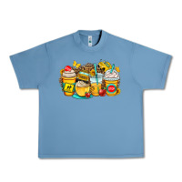 Pebble Blue school bus coffee cups Urban Heavy Tee - OliviaCreatesArt