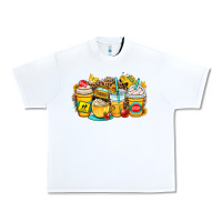 White school bus coffee cups Urban Heavy Tee - OliviaCreatesArt