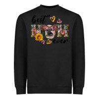 Black best mom ever with cow Heavyweight Sweatshirt - Artiststas