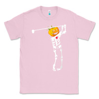 Bubblegum Pink Golf Skeleton Pumpkin Halloween Shirt Classic Tee - maiPhamDesign