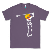 Lavender Golf Skeleton Pumpkin Halloween Shirt Classic Tee - maiPhamDesign