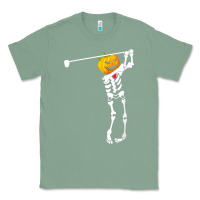 Sage Golf Skeleton Pumpkin Halloween Shirt Classic Tee - maiPhamDesign