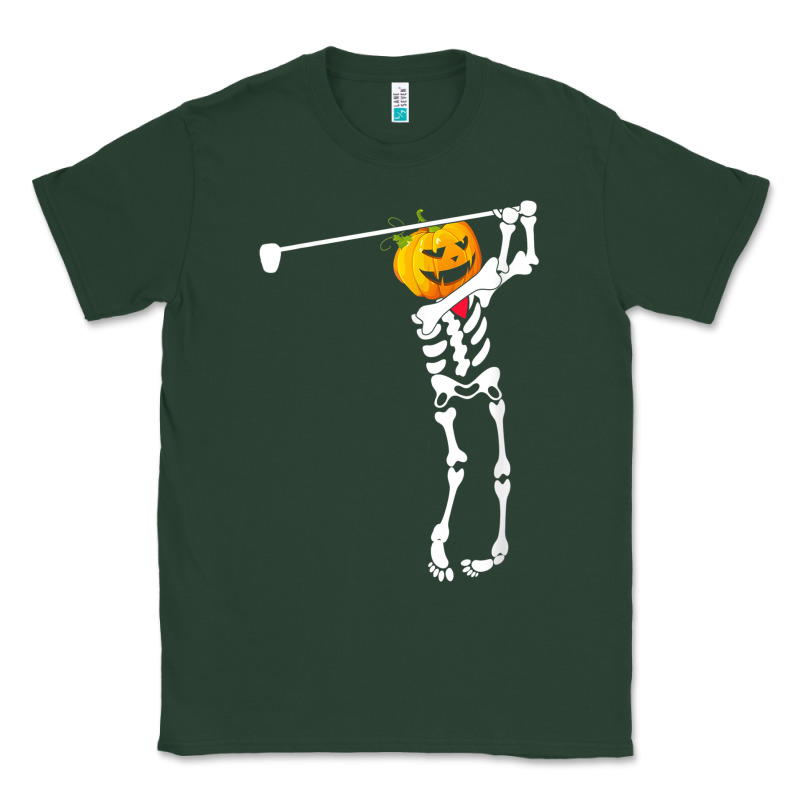 Golf Skeleton Pumpkin Halloween Shirt Classic Tee by maiPhamDesign | Teevron