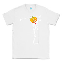 White Golf Skeleton Pumpkin Halloween Shirt Classic Tee - maiPhamDesign