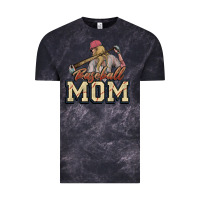 Cloud Black Baseball mom Vintage Tee - HowdyJamesFarm