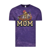 Cloud Purple Baseball mom Vintage Tee - HowdyJamesFarm
