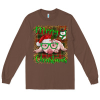 Chestnut merry christmas baby pig Long Sleeve Tee - RanaPortraitStore