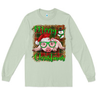 Matcha merry christmas baby pig Long Sleeve Tee - RanaPortraitStore