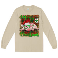 Mushroom merry christmas baby pig Long Sleeve Tee - RanaPortraitStore