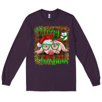 Plum merry christmas baby pig Long Sleeve Tee - RanaPortraitStore