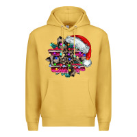 Antique Gold serape and leopard christmas Premium Hoodie - CowhideDigitalArt