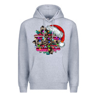 Heather Grey serape and leopard christmas Premium Hoodie - CowhideDigitalArt