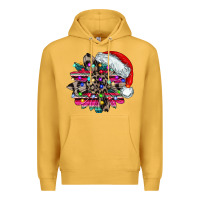 Mustard serape and leopard christmas Premium Hoodie - CowhideDigitalArt