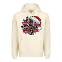 Sandshell serape and leopard christmas Premium Hoodie - CowhideDigitalArt