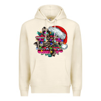 Tofu serape and leopard christmas Premium Hoodie - CowhideDigitalArt