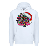 White serape and leopard christmas Premium Hoodie - CowhideDigitalArt