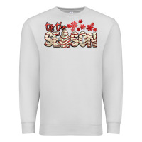 Dove Grey tis the season with christmas cake Premium Sweatshirt - AdoDesignShop
